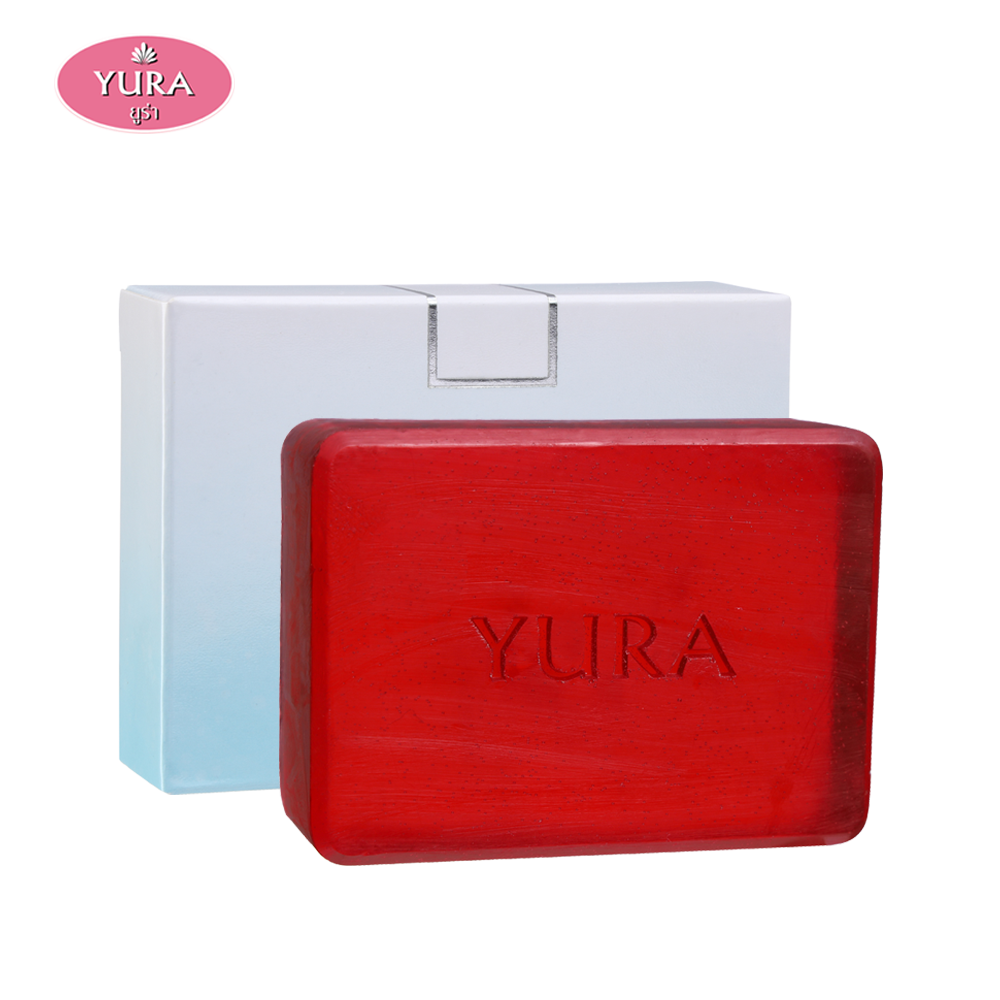 Yura Beauty Facial Astaxanthin Soap 100 g. (ยูร่า บิวตี้ เฟเชียล  แอสตาแซนธิน โซพ ขนาด 100 กรัม)