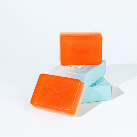 (YURA BLOOD ORANGE & MANUGA HONEY SOAP  (ยูร่า สบู่ส้มสีเลือดและน้ำผึ้งมานูก้า ) 100 g