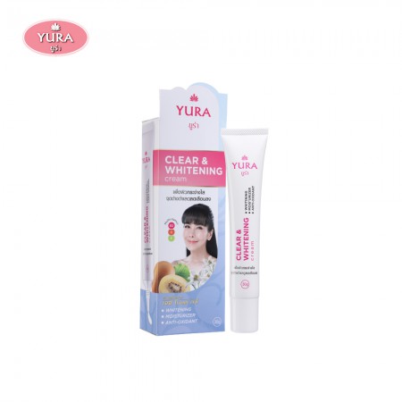 Yura Clear & Whitening Cream 30 g. (ยูร่า เคลียร์ แอนด์ ไวท์เทนนิ่ง ครีม ขนาด 30 กรัม. )