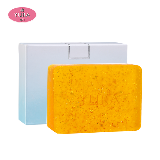 Yura Beauty Facial Collagen Plus Gold Soap 100 g. (ยูร่า บิวตี้ เฟเชียล คอลลาเจน พลัส โกลด์ 100 กรัม)